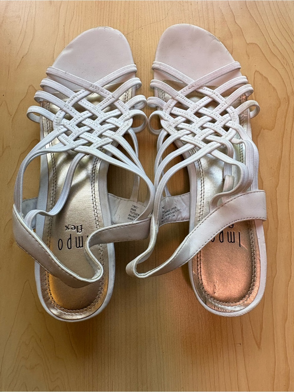 Womens Impo Flex Sandals, Size 9M, White